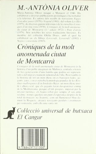 Imagen de archivo de Crniques de la molt anomenada ciutat de Montcarr a la venta por medimops