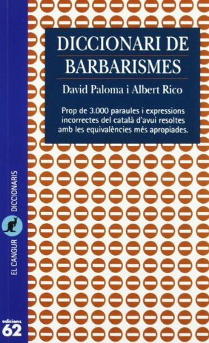 9788429742527: Diccionari de barbarismes (Catalan Edition)