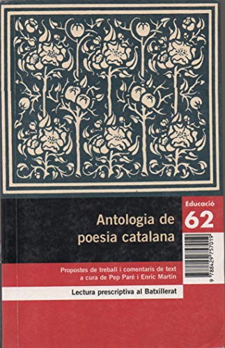 9788429757019: Antologia de poesia catalana. (Educaci 62)