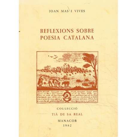 9788430070244: Reflexiones sobre poesia catalana (Collecció Tià de Sa Real) (Catalan Edition)