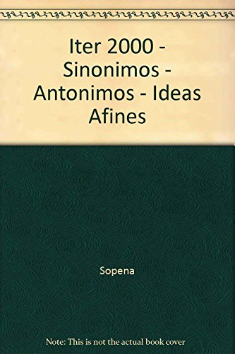 Stock image for Sinonimos Iter 2000 (Spanish Edition) for sale by Iridium_Books