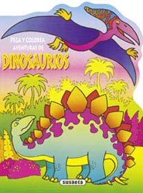 Pega y colorea aventuras de. Dinosaurios / Pitatas del Caribe.