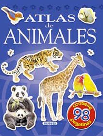 9788430562473: Atlas de animales con pegatinas n 3