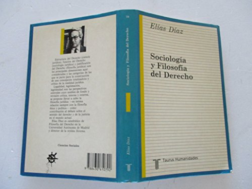 Imagen de archivo de SOCIOLOGA Y FILOSOFA DEL DERECHO a la venta por Librera Rola Libros