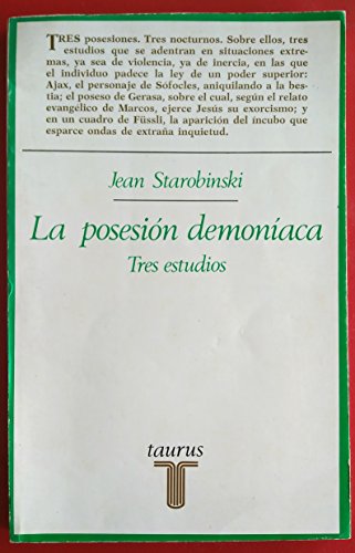 La posesion demoniaca (9788430611393) by Starobinski, Jean