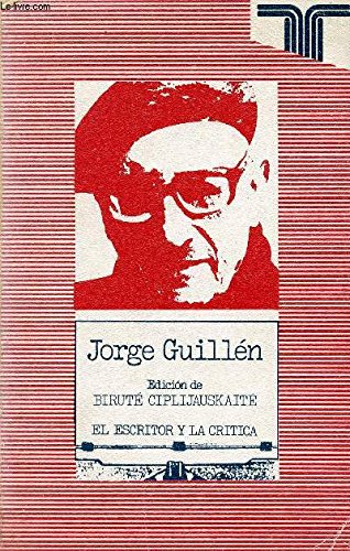 Beispielbild fr Jorge Guille n (Persiles ; 78) (Spanish Edition) zum Verkauf von Books From California