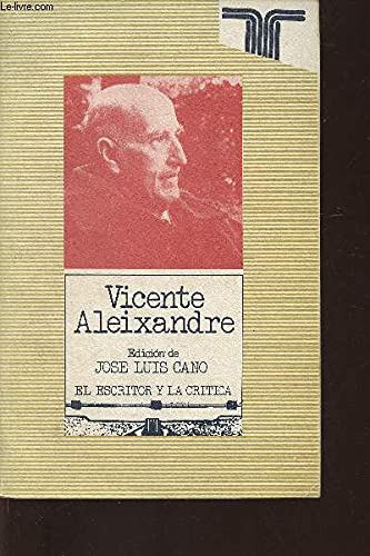 Stock image for Vicente Aleixandre. for sale by Doss-Haus Books