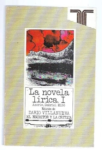 9788430621415: La novela lirica. (t.1)