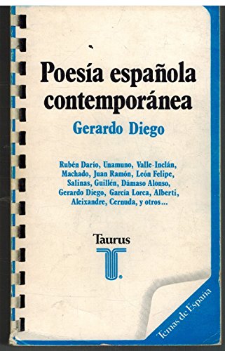 Beispielbild fr Poesa Espaola Contempornea : 1901-1934 zum Verkauf von Better World Books