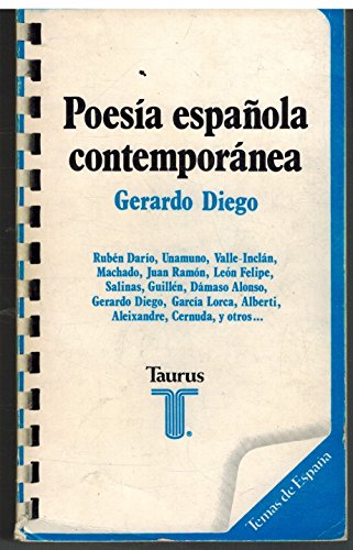 Imagen de archivo de Poesa Espaola Contempornea : 1901-1934 a la venta por Better World Books