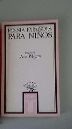Beispielbild fr POESIA ESPA�OLA PARA NI�OS TEM082 (Spanish Edition) zum Verkauf von Wonder Book