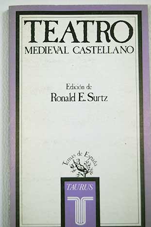 Beispielbild fr TEATRO MEDIEVAL CASTELLANO zum Verkauf von Librera Circus