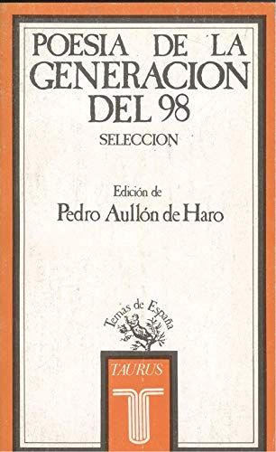 Imagen de archivo de Poesia de la Generacion Del98 a la venta por Hamelyn