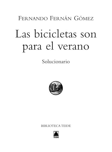 9788430760336: Sol. las Bicicletas Son Para el Verano (Biblioteca Teide) - 9788430760336