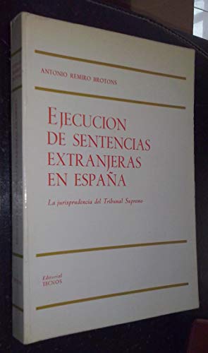 9788430904877: Ejecucion de sentencias extranjeras en Espaa