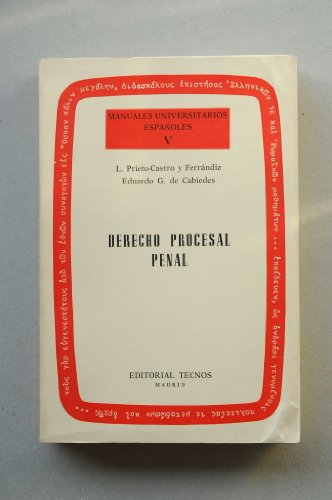 9788430906437: Derecho procesal penal (Manuales universitarios españoles ; 5) (Spanish Edition)