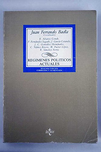 Imagen de archivo de Regimientos politicos actuales a la venta por Librera 7 Colores