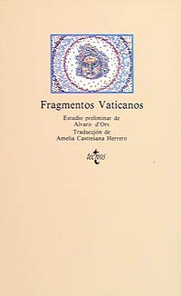 9788430916535: Fragmentos Vaticanos (Clsicos - Clsicos Del Pensamiento)