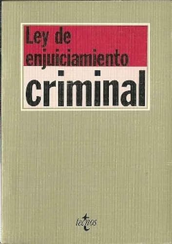 Beispielbild fr LEY DE ENJUICIAMENTO CRIMINAL zum Verkauf von Librera Gonzalez Sabio