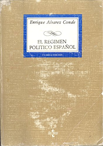 Beispielbild fr EL REGIMEN POLITICO ESPAOL zum Verkauf von Librera Gonzalez Sabio