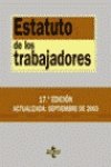 Stock image for Estatuto de los trabajadores 17 ed 2003 for sale by Ammareal