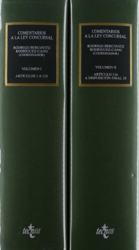 9788430941315: Comentarios a la Ley Concursal: Ley 22/2003, de 9 de julio, Concursal Ley Orgnica 8/2003, de 9 de julio, para la Reforma Concursal, por la que se ... Poder Judicial (Derecho) (Spanish Edition)