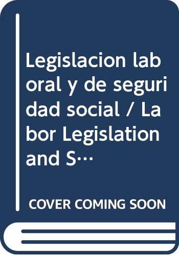 9788430942695: Legislacion laboral y de seguridad social / Labor Legislation and Social Security (Derecho)