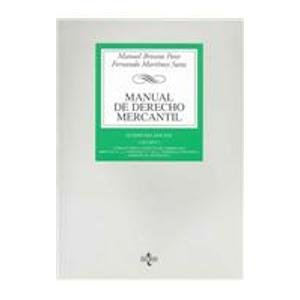9788430942916: Manual De Derecho Mercantil/ Commercial Law Guide: 1
