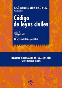 Imagen de archivo de Codigo de leyes civiles/ Code of civil laws: Contiene El Codigo Civil Y Otras Cincuenta Leyes Civiles Especiales/ Contains the Civil Code and Other . (Derecho-practica Juridica) (Spanish Edition) a la venta por Iridium_Books