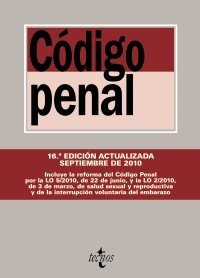 Beispielbild fr Codigo Penal / Penal Code: Ley Organica 10/1995, De 23 De Noviembre / Organic Law 10/1995 of November 23 zum Verkauf von Ammareal