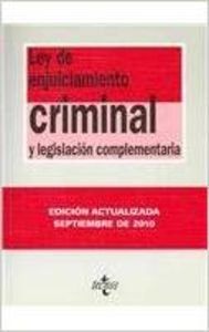 Beispielbild fr Ley de Enjuiciamiento Criminal (Derecho - Biblioteca De Textos Legales, Band 267) zum Verkauf von medimops