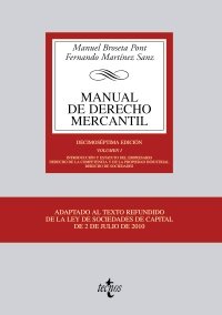 Imagen de archivo de Manual de Derecho Mercantil: Vol. I. Broseta Pont, Manuel; Martnez S a la venta por Iridium_Books
