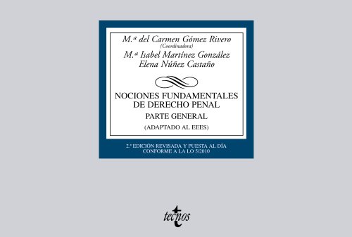 9788430951901: Nociones Fundamentales de Derecho Penal: Parte General (Adaptado al EEES) (Derecho - Biblioteca Universitaria De Editorial Tecnos)