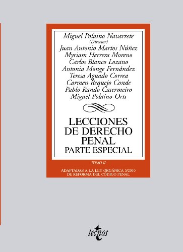Beispielbild fr Lecciones de Derecho penal. Parte especial zum Verkauf von Iridium_Books