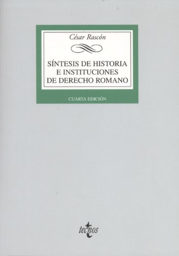 9788430953387: Sntesis de historia e instituciones de derecho romano / Synthesis of history and institutions of Roman law