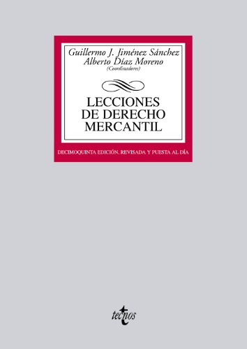 Beispielbild fr Lecciones de Derecho Mercantil Jimnez Snchez, Guillermo J. / zum Verkauf von Iridium_Books