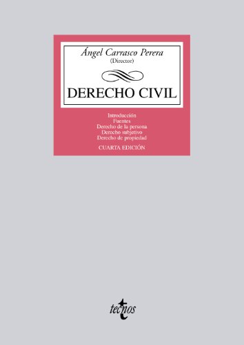 Stock image for Derecho Civil / Civil law: Introduccin. Fuentes. Derecho de la persona. Derecho subjetivo. Derecho de propiedad for sale by Ammareal