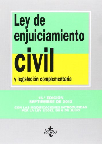 9788430955541: Ley de Enjuiciamiento Civil: y legislacin complementaria (Derecho - Biblioteca De Textos Legales)