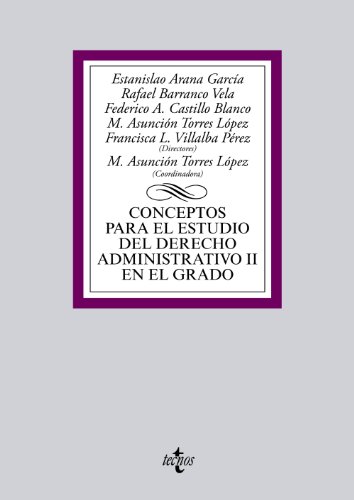 9788430958900: Conceptos para el estudio del Derecho administrativo II en el grado (Derecho - Biblioteca Universitaria de Editorial Tecnos)