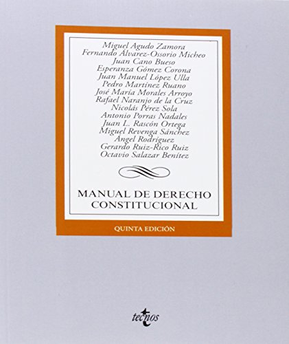 9788430963195: Manual de Derecho Constitucional/ Manual of Constitutional Law