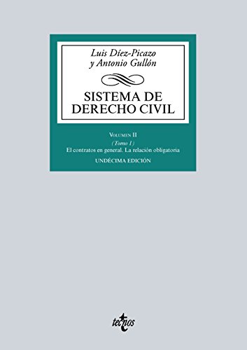 Imagen de archivo de Sistema de derecho civil 1 : el contrato en general : la relacin obligatoria a la venta por Revaluation Books