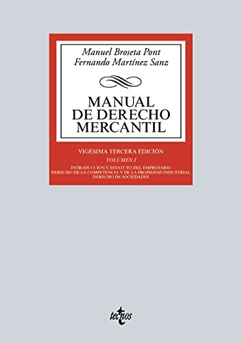 Stock image for MANUAL DE DERECHO MERCANTIL. Volumen I. for sale by Mercado de Libros usados de Benimaclet