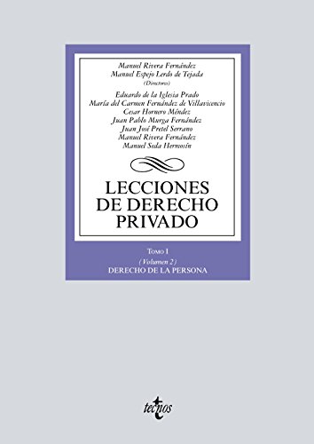 Imagen de archivo de LECCIONES DE DERECHO PRIVADO. TOMO I (VOLUMEN 2) DERECHO DE LA PERSONA a la venta por KALAMO LIBROS, S.L.