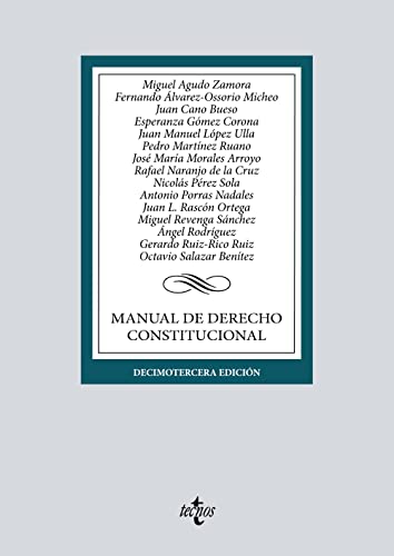 9788430985357: Manual de Derecho Constitucional (Derecho - Biblioteca Universitaria de Editorial Tecnos)