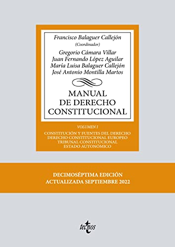 Imagen de archivo de MANUAL DE DERECHO CONSTITUCIONAL: Volumen I: Constitucin y fuentes del Derecho. Derecho Constitucional Europeo. Tribunal Constituciona. Estado autonmico a la venta por KALAMO LIBROS, S.L.