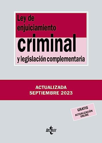 Stock image for LEY DE ENJUICIAMIENTO CRIMINAL Y LEGISLACIN COMPLEMENTARIA. for sale by KALAMO LIBROS, S.L.