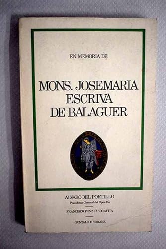 9788431300609: En memoria de Monseor Josemara Escriv de Balaguer (NT temas)