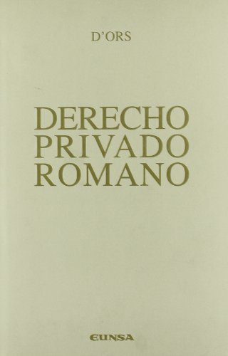 9788431322335: Derecho privado romano