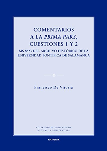 Beispielbild fr COMENTARIOS A LA PRIMA PARS, CUESTIONES 1 Y 2 zum Verkauf von KALAMO LIBROS, S.L.