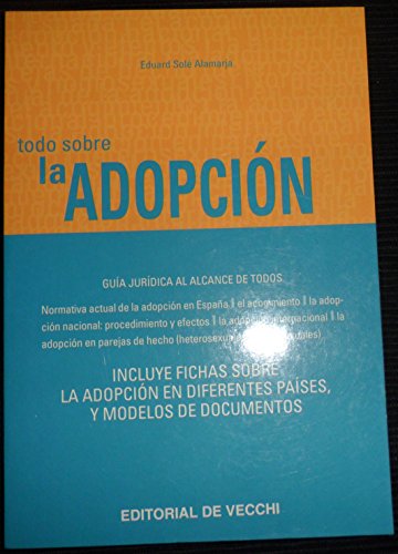 Imagen de archivo de Todo sobre la adopcion (Temas Legales) a la venta por medimops